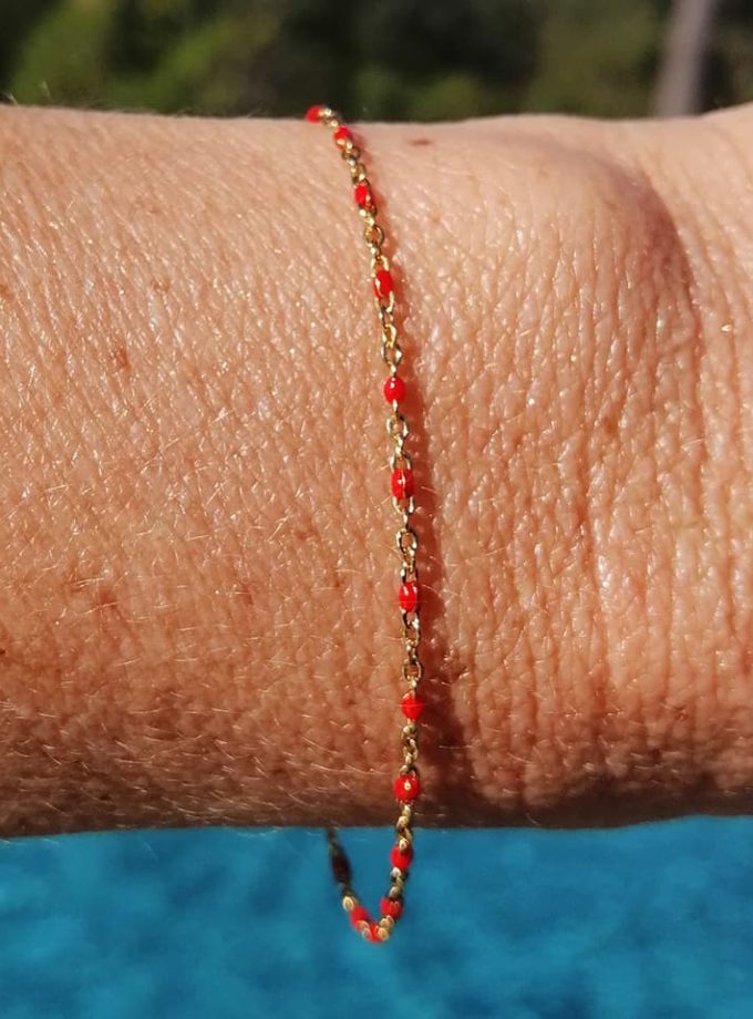 Bracelet Chaine Petites Perles - Anartxy