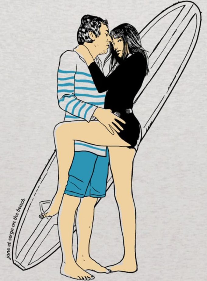 Tee-shirt Jane et Serge on the Beach - Océan Park