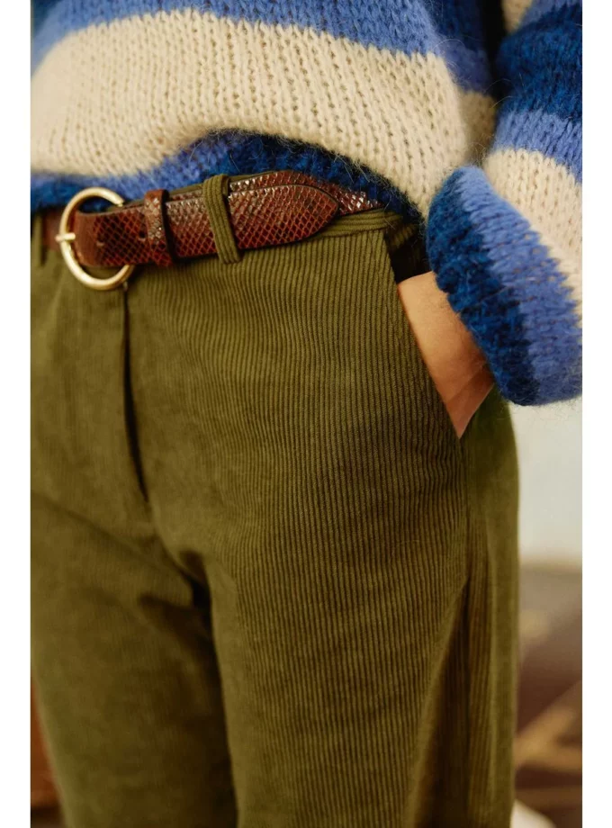Pantalon velours vert - La Petite Etoile
