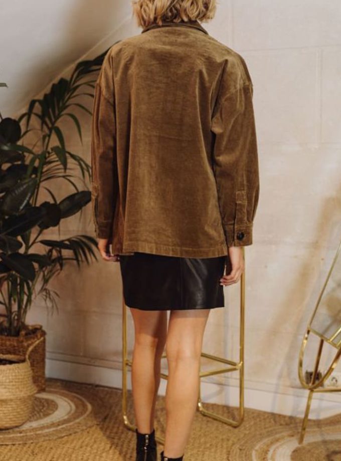 Veste en velours kaki - La Petite Etoile