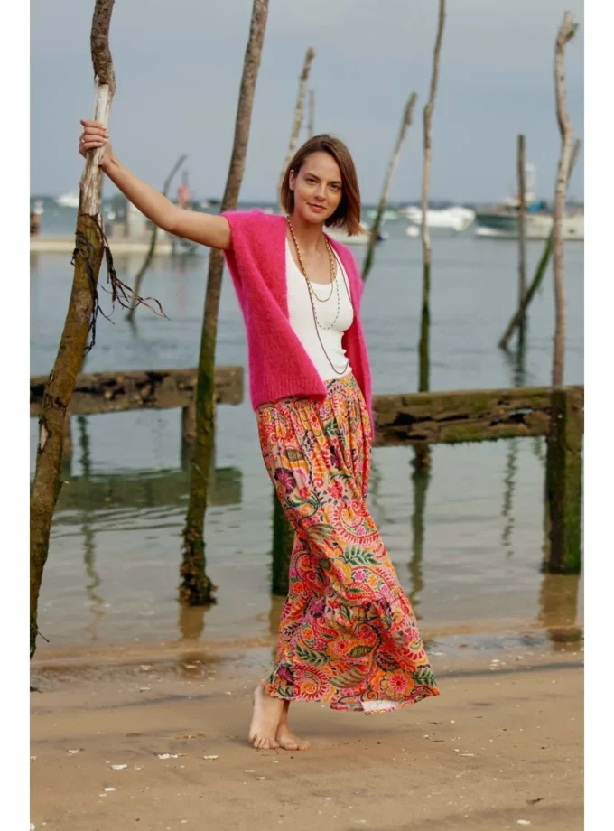 Gilet Sade Fushia - La Petite Etoile