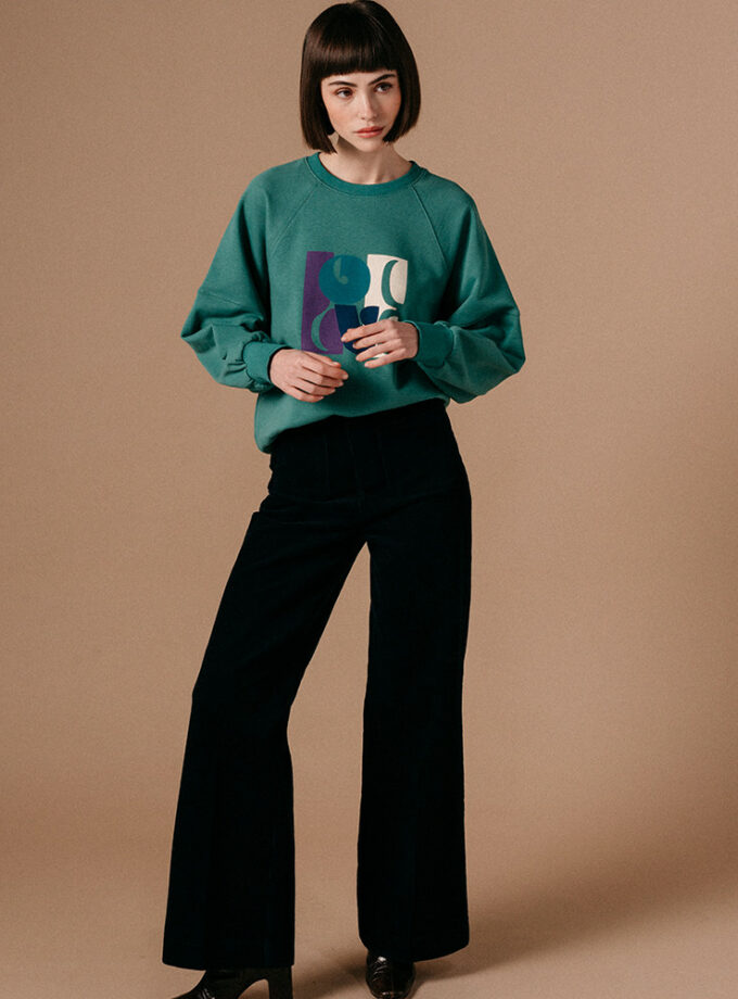 Sweat vert - Grace & Mila