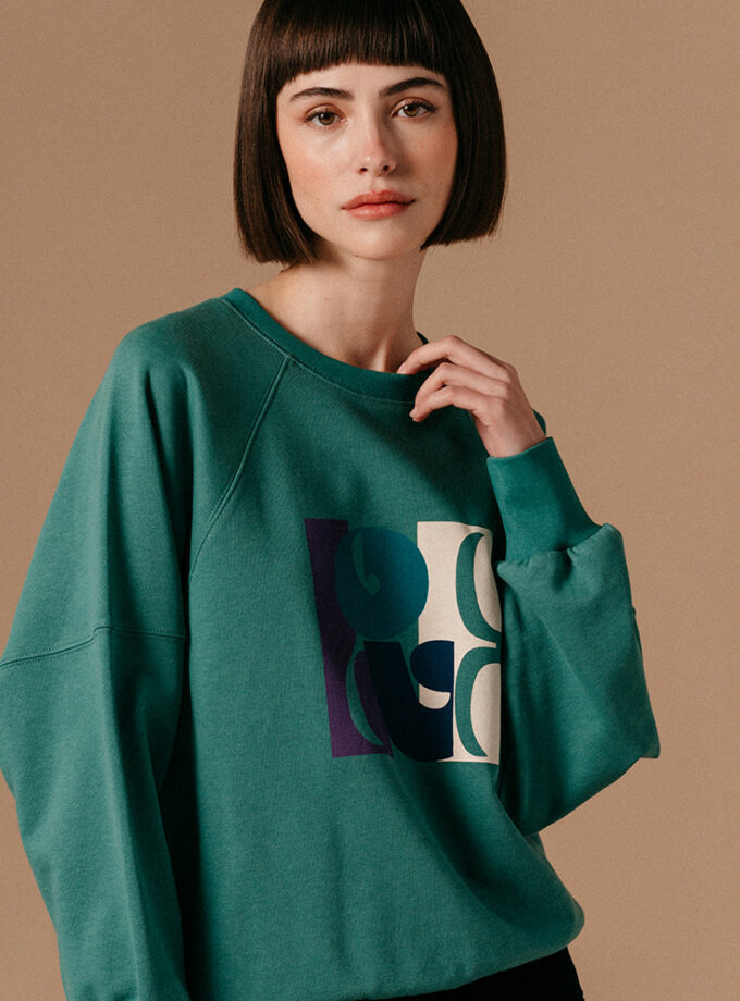 Sweat vert - Grace & Mila